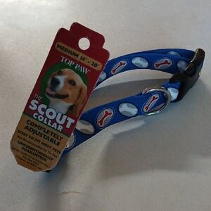 NWT Top Paw The Scout Dog Collar Adjustable Medium